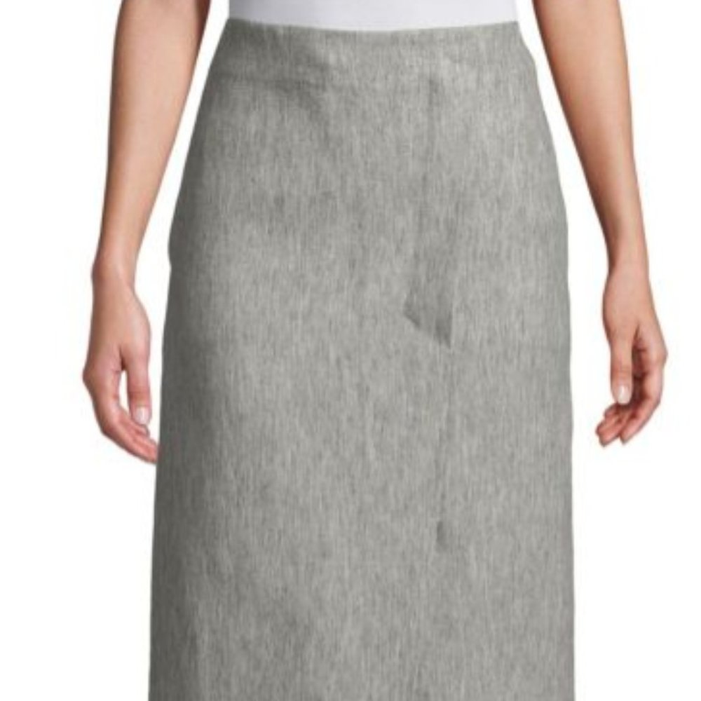 TOMORROWLAND Dual Nature Linen Cigarette Skirt